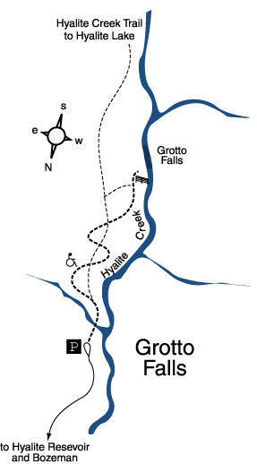 Grotto Falls Map