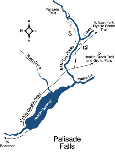 Palisade Falls Map