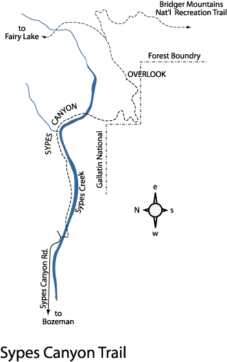 Sypes Canyon Trail Map